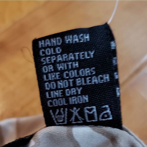 🔹️MG Silk Collection Cream & Tan 100% Silk Buttoned Shirt Dress Small - Picture 12 of 14